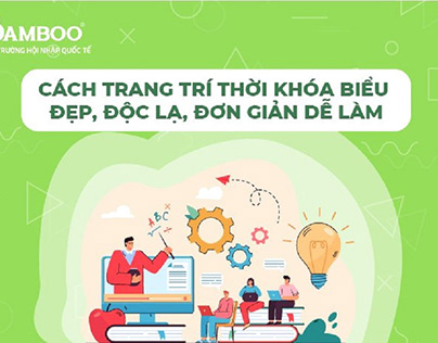 cach trang tri thoi khoa bieu dep