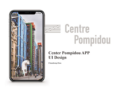 Center Pompidou UI Design