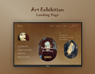 Designing an Art Exhibition Landing Page to Inspire