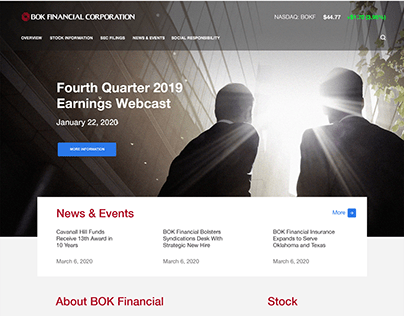 BOK Financial Investor Relations Website