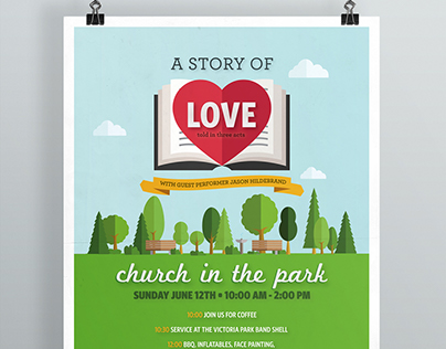 Church in the Park Poster