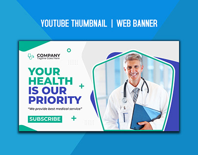Medical health youtube thumbnail design