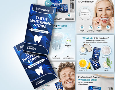 Amazon Images Design for Teeth Whitening Strips