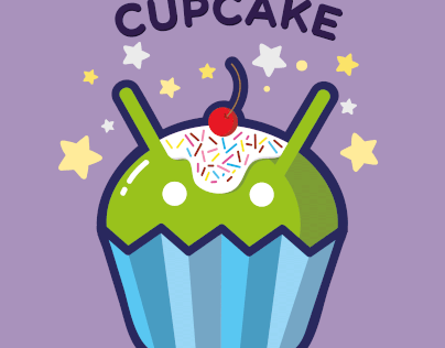 Android OS Icons - Cupcake, Donut, Eclair, Fryo