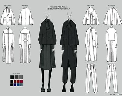 Corporate uniform design template for Dailes Theatre.