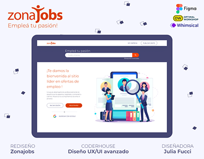 Project thumbnail - ZonaJobs Redesign - UX/UI Case Study