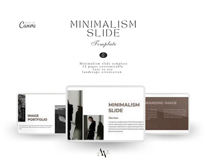 Minimalism slide template by velvet studio