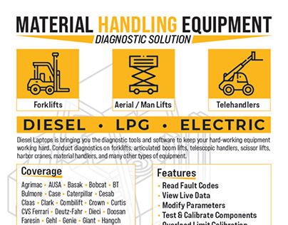 Material Handling Equipment Diagnostics Sales Sheet