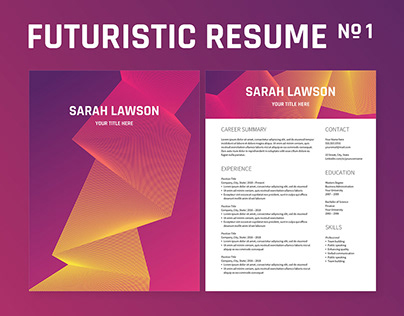 Resume Template | Futuristic No 1