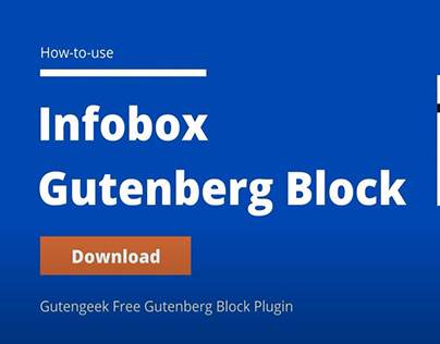 Infobox Gutenberg Block: How to use with Gutengeek