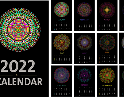 Refreshing Mandala Calendar