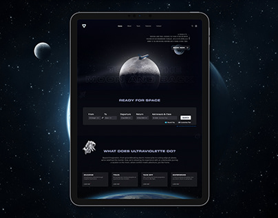 Ultraviolette F360 Concept - Moon Travel Website Design