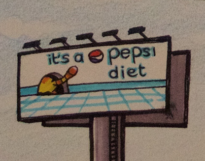Story board ad for Pepsi diet (2014)