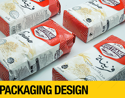 Flour packaging design -Moulins Guetiane