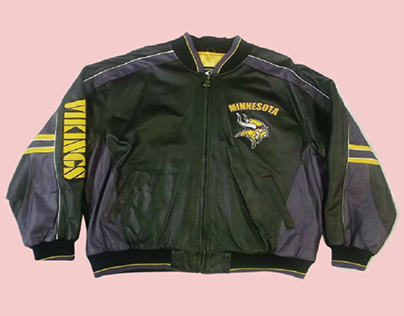 Minnesota Vikings Bomber Leather Jacket