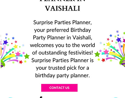 Birthday party planner in vaishali