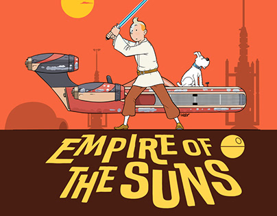 Tintin vs Star Wars mashup trilogy