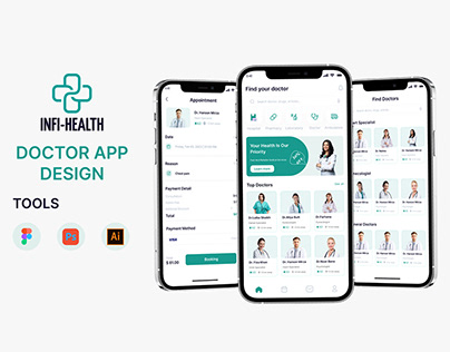 Project thumbnail - Doctor appointment App UX case study