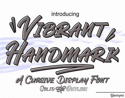 Vibrant Handmark - Display font