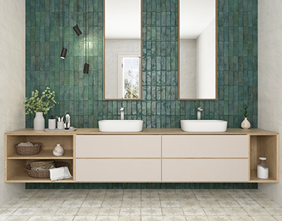 Ceramic Tile Vsualization (green collection)