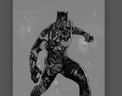 Marvel's Black Panther Poster Design