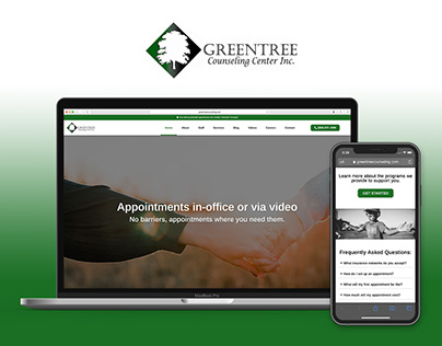 Greentree Counseling Center // Website Overhaul