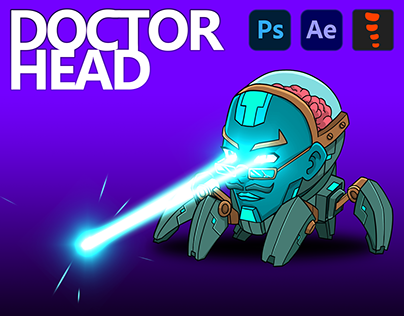 Doctor Head Spine 2D Animation