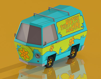 Scooby-Doo The Mystery Machine Low Poly