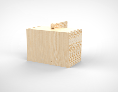 Experimental Wooden Box Rendering