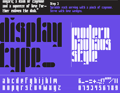 Papaya Typeface // Modern Bauhaus Style