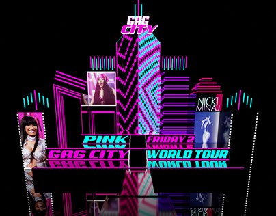 Nicki Minaj ‘GAG CITY’ stage visualiser