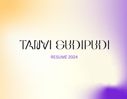 Tanvi Gudipudi 2024 Resumé