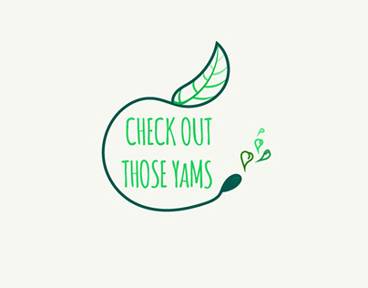 Logo concept for Check Out Those Yams - podcast
