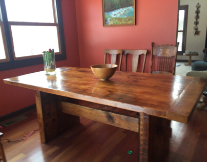 Barn wood table
