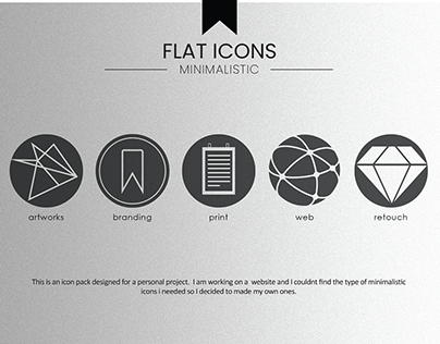 minimalistic flat icons