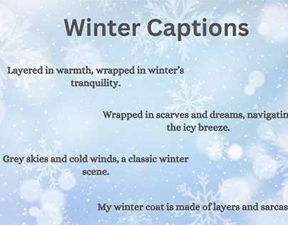 Winter Captions