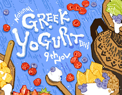 Greek Yogurt Day Poster
