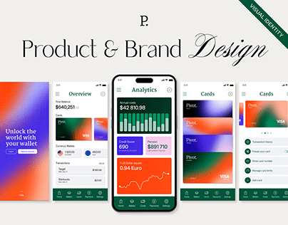 Pivot Forex banking UI/UX Product brand Design identity