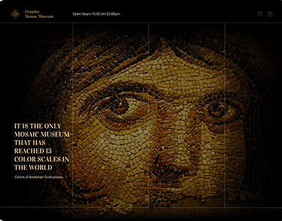 Zeugma Mozaic Museum Website Redesign Consept