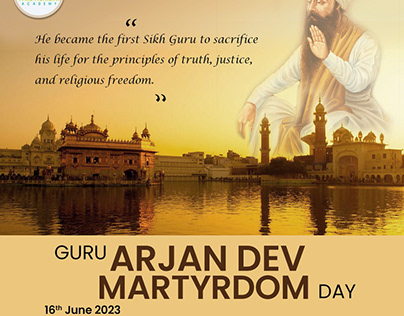 Guru Arjan Dev Martyrdom Day | Social Media Post