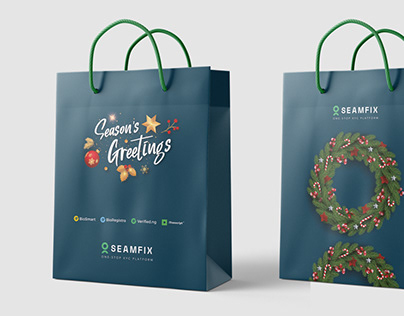 Carrier bag branding for Seamfix