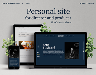 Landing Page for director and producer