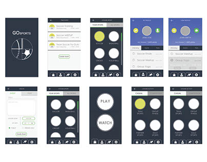 App Mock Up for "Design for Interactive Media"