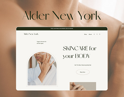 Alder NY cosmetics - redesign concept