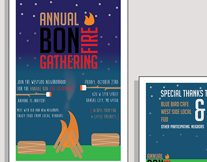 Annual Bon Fire Gathering Post Card