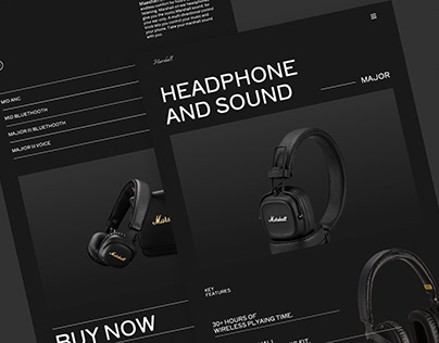MARSHALL - Landing Page For Headphone