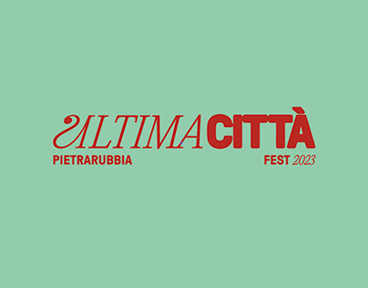 Brand identity ULTIMA CITTÀ 2023 festival