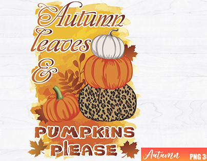 Autumn leaves & pumpking please