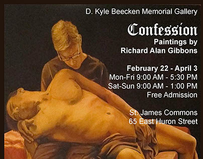 Confession: a poster for an art exhibit.