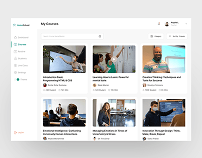 Project thumbnail - School Management Dashboard